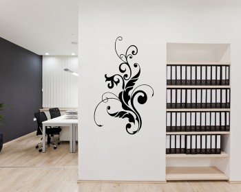 Beautiful Floral Vines Modern Wall Art Decal Beautiful Floral Vines Modern Wall Art Decal